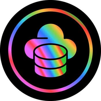 mysql hospedaje vector icono