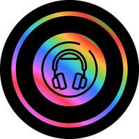 Headphones Circle Vector Icon