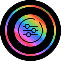 Equalizer Circle Vector Icon