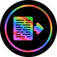 Document Export Vector Icon