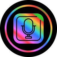 Microphone Square Vector Icon