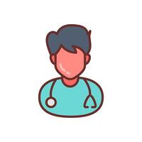 Hospice Worker icon in vector. Logotype vector