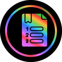 Numbered Vector Icon
