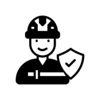 Worker Compensation icon in vector. Logotype vector