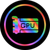 icono de vector de gpu