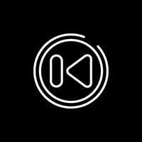 Previous Track Button Vector Icon