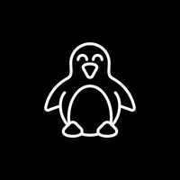 icono de vector de pingüino