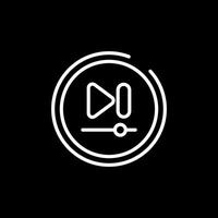 Video Next Track Button Vector Icon