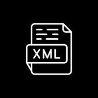 icono de vector xml