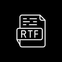 icono de vector rtf