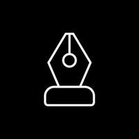 Black Nib Vector Icon