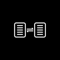 Document Sharing Vector Icon