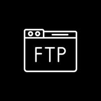 icono de vector ftp