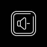 Volume Down Square Vector Icon