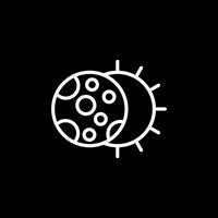 icono de vector de eclipse