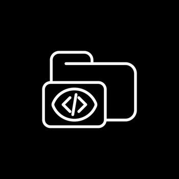 icono de vector de carpeta