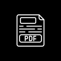 icono de vector de pdf