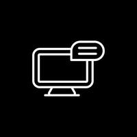 icono de vector de computadora