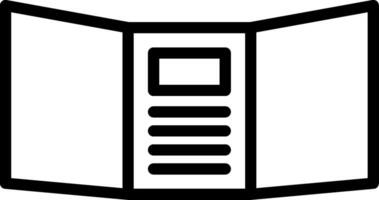 Triptych Vector Icon