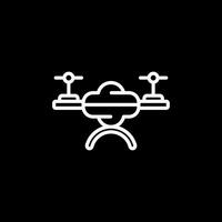 icono de vector de dron