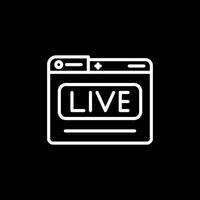 Live Stream Vector Icon