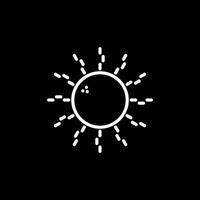 icono de vector de sol