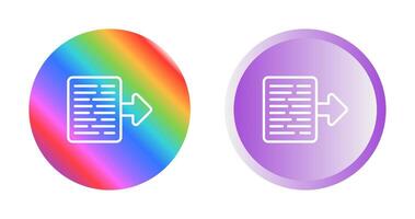 Document Export Vector Icon