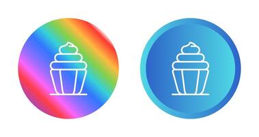 icono de vector de cupcake