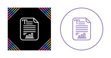 Text Analytics Vector Icon