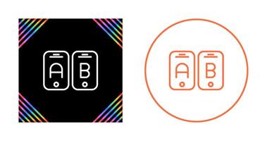 A B Testing Vector Icon