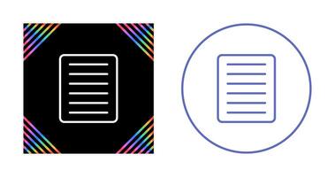 Document Align Justify Vector Icon