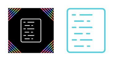 Document Align Left Vector Icon