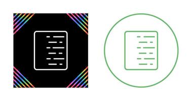 Document Align Right Vector Icon
