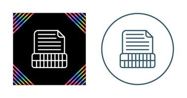 Document Insert Table Vector Icon