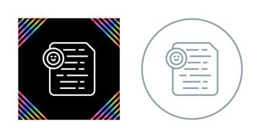 Document Insert Emoji Vector Icon