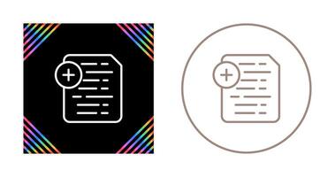 Document Insert Icon Vector Icon
