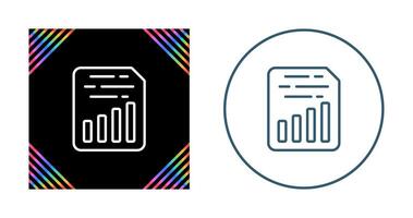 Document Insert Chart Vector Icon