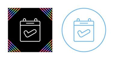 Calendar Check Vector Icon