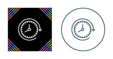 Clock with arrow Vector Icon