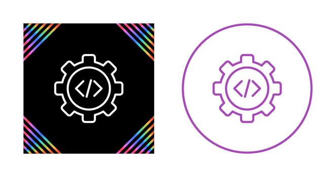 icono de vector de codificación