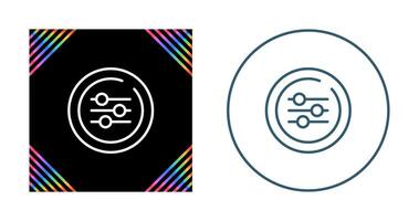 Equalizer Circle Vector Icon