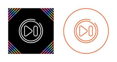 Next Track Button Vector Icon