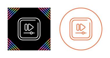 Video Fast Square Triangle Vector Icon
