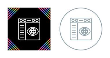 Browser Settings Vector Icon