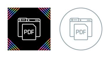 icono de vector de pdf