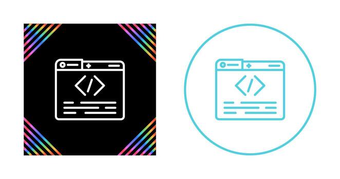 icono de vector de programación