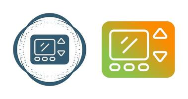 icono de vector de termostato inteligente