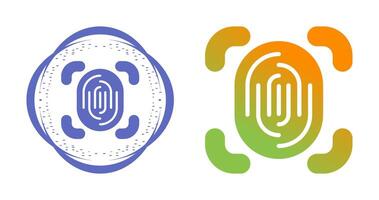 Fingerprint Scanner Vector Icon