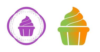 icono de vector de cupcake