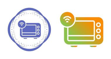 inteligente horno vector icono
